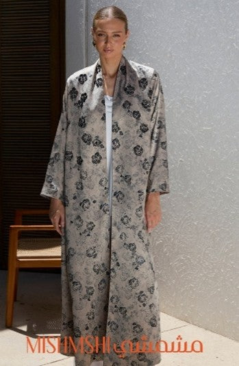 Silken Floral Abaya